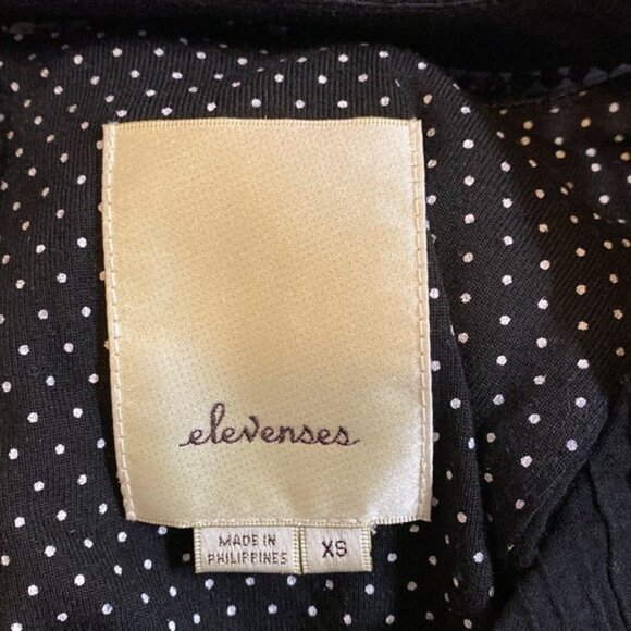 Elevenses(Anthropologie) Black Plisse Romper - Picture 2 of 5